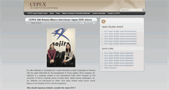 Desktop Screenshot of cepex.org
